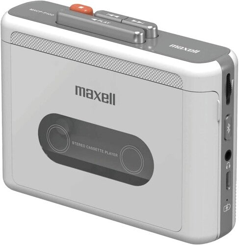 Maxell MXCP-P100WH Portable Cassette Player (Bluetooth or Wired, USB-C charging)