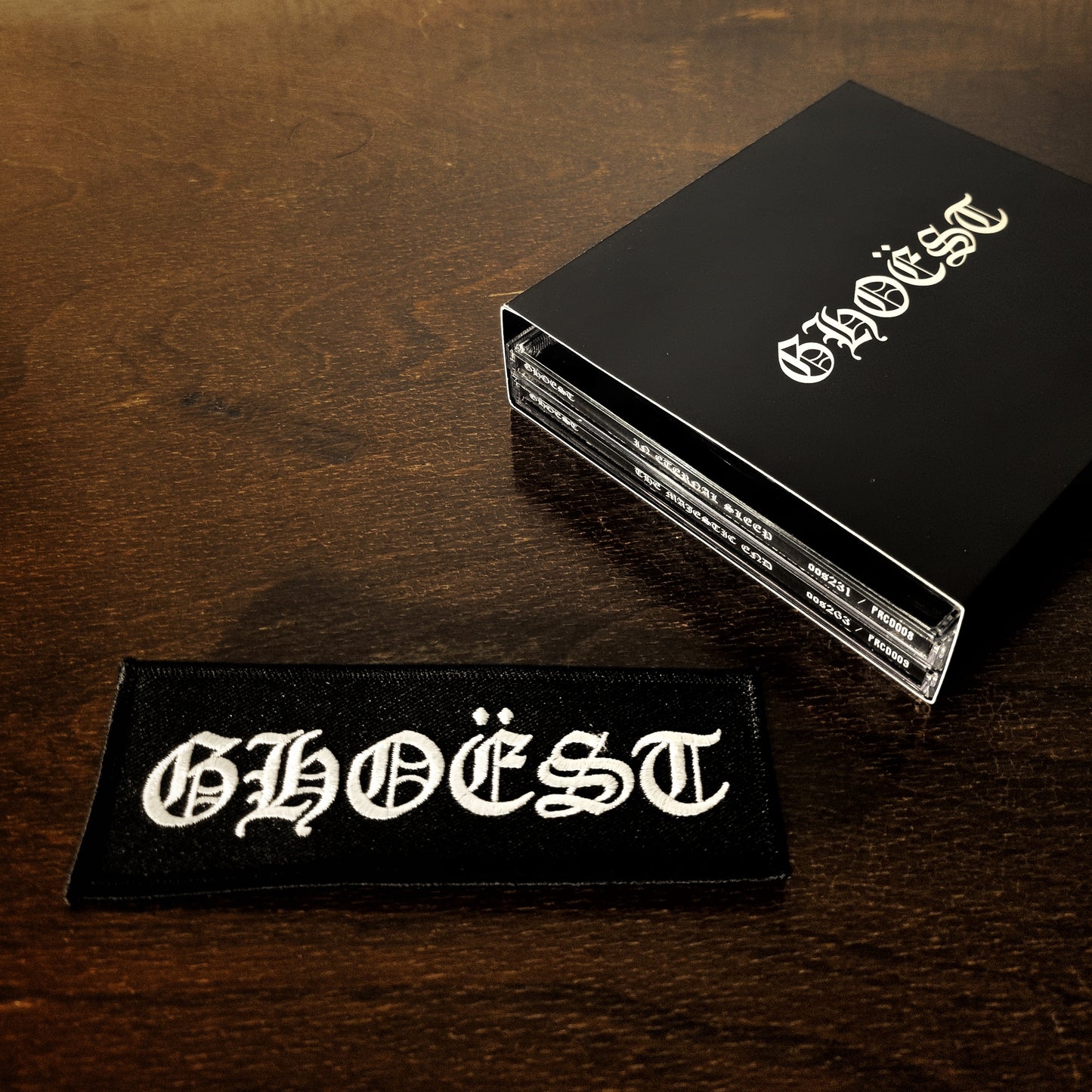 GHOËST *2 NEW CDs* BUNDLE w/ slipcase + free patch