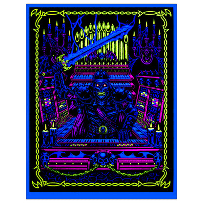 OUT OF SEASON x JOSH FREYDKIS "Test Your Might" Black Light Poster Art Print (#/100 screen print) *Ships Separately*