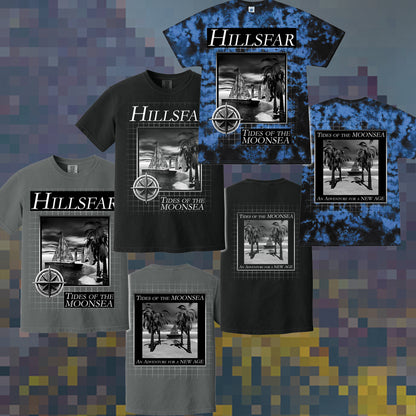 HILLSFAR "Tides" 2-Sided T-Shirt (Tie-Dye, Black or Pepper) *PREORDER*