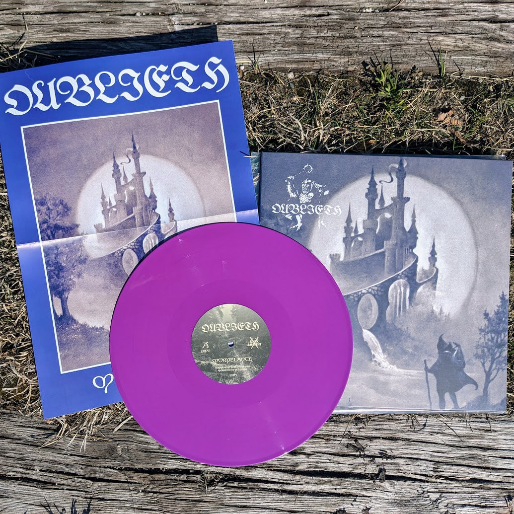 OUBLIETH "Mornelance" vinyl LP, purple vinyl, with printed record jacket and fold-out poster insert