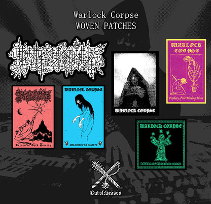 WARLOCK CORPSE Woven Patches (6 different designs) *PREORDER*