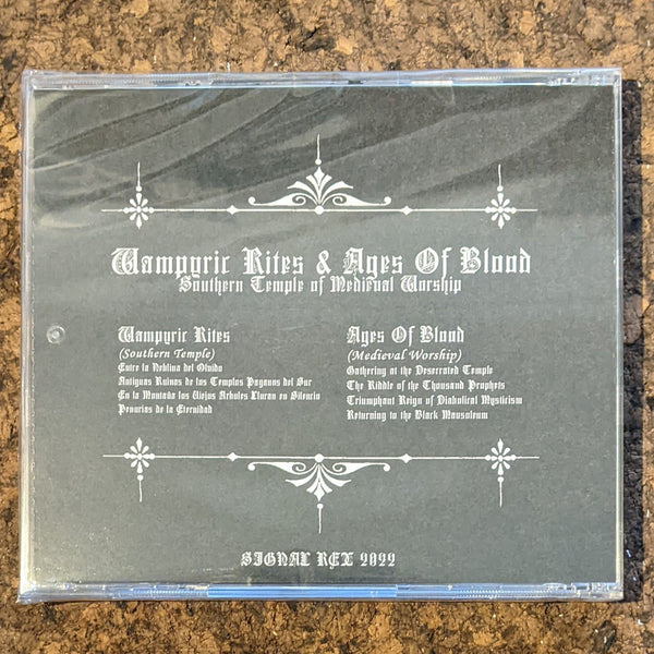 WAMPYRIC RITES / AGES OF BLOOD "Southern Temple of Medieval Worship" CD (lim.200)