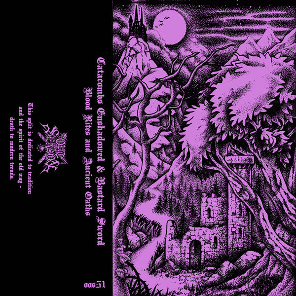 [SOLD OUT] CATACOMBS ENSHADOWED / BASTARD SWORD split Cassette Tape