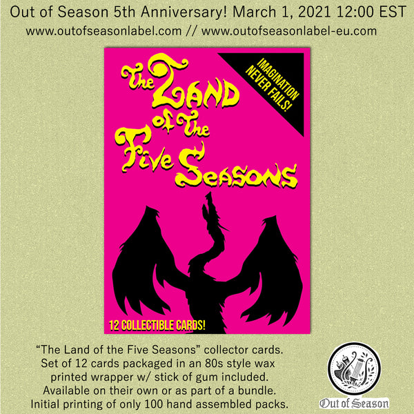 [SOLD OUT] ERANG "The Land of the Five Seasons" Trading Cards Wax Pack (Set of 12)