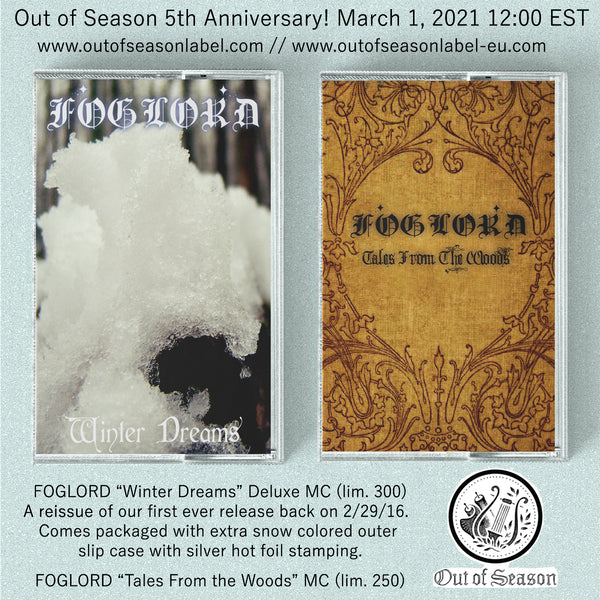 [SOLD OUT] FOGLORD "Winter Dreams" Cassette Tape w/ Deluxe Slipcase