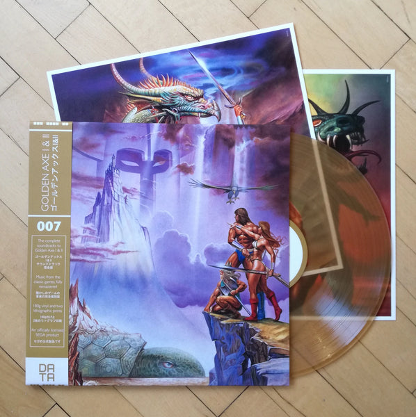 [SOLD OUT] GOLDEN AXE I & II Video Game Soundtrack vinyl LP Deluxe (color, OBI + art prints)