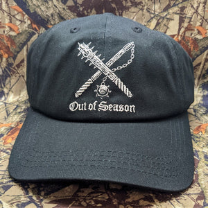 OUT OF SEASON "NEDSM" Embroidered Dad Hat [Black]