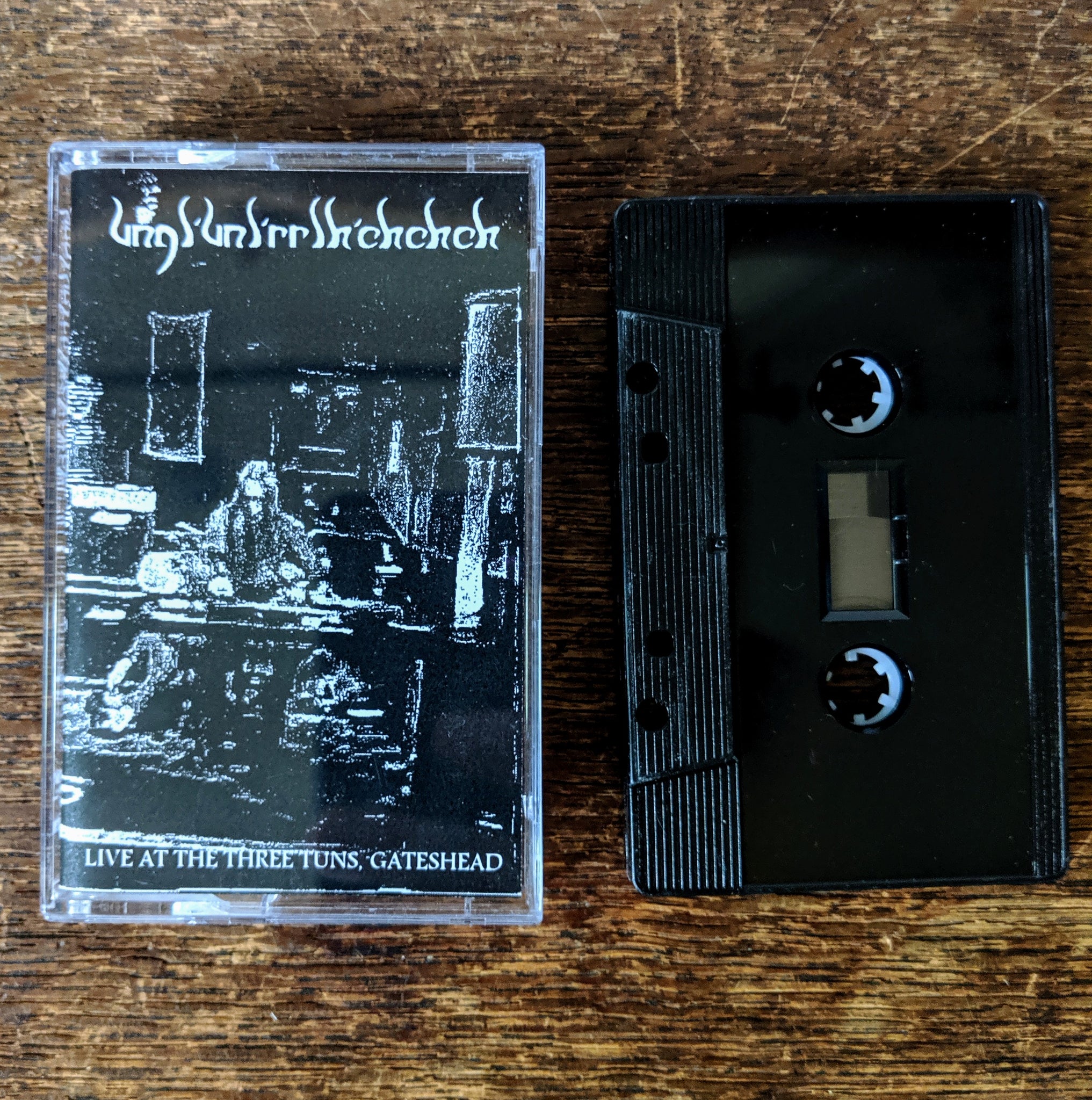 [SOLD OUT] UNGL'UNL'RRLH'CHCHCH "Live at the Three Tuns, Gateshead" Cassette Tape