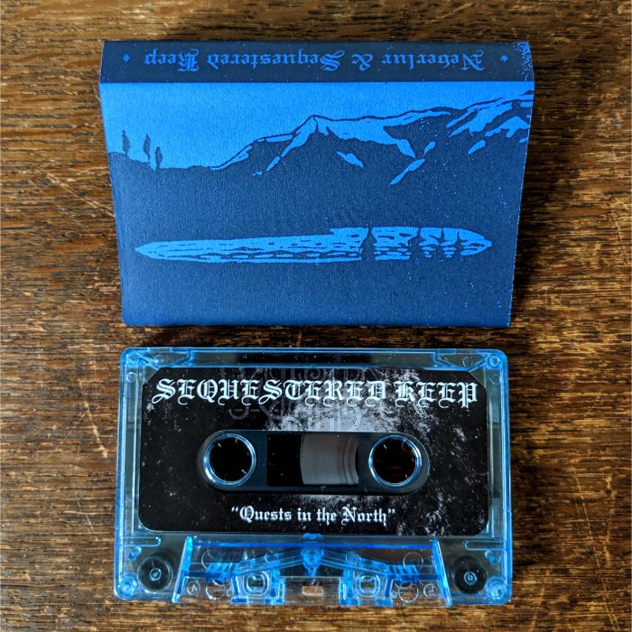 [SOLD OUT] NEVERLUR / SEQUESTERED KEEP "Under Nordljosets Straalar / Quests in the North" split Cassette Tape