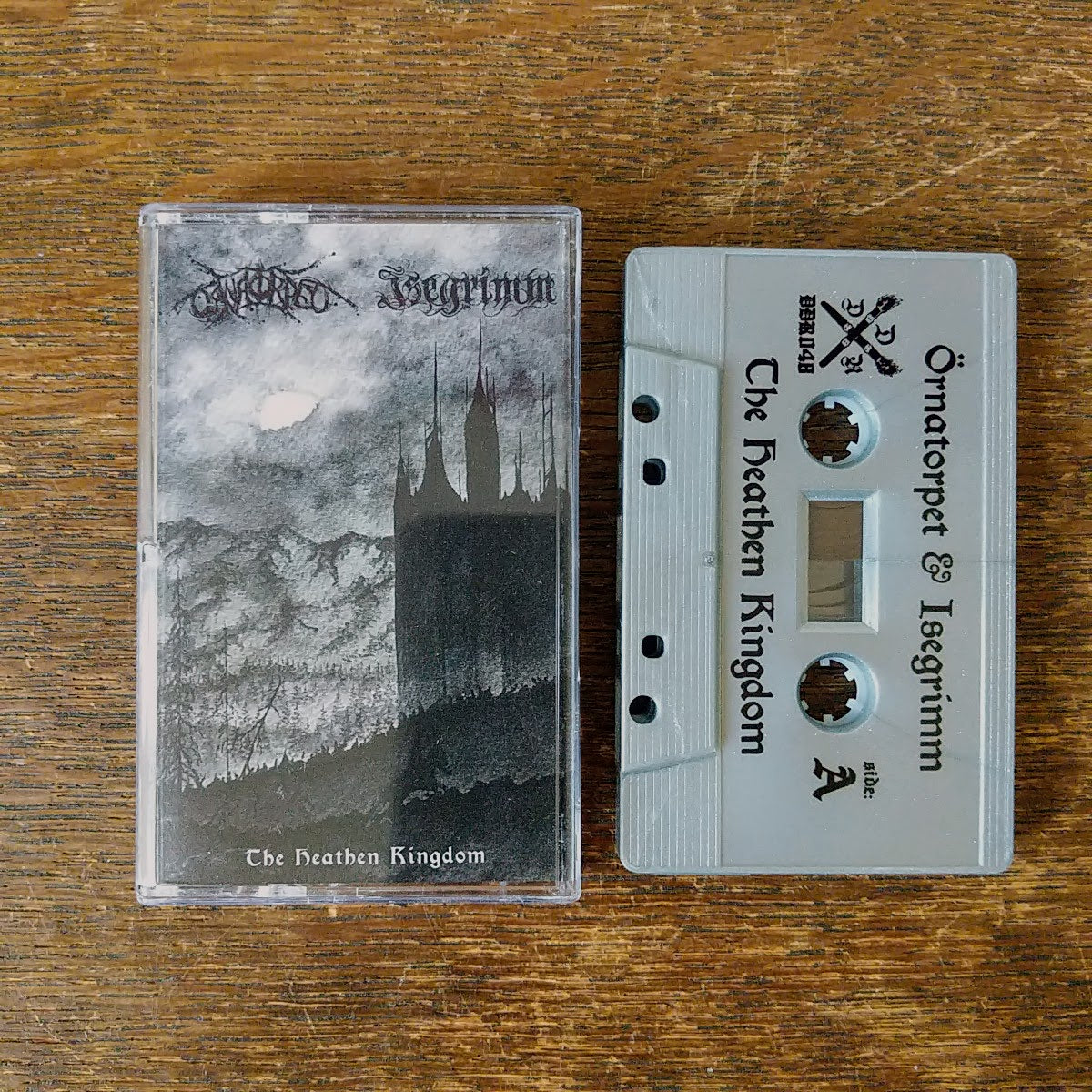 [SOLD OUT] ISEGRIMM / ÖRNATORPET "The Heathen Kingdom" split Cassette Tape