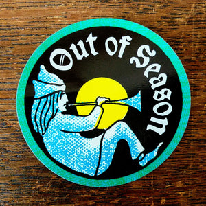 [SOLD OUT] OUT OF SEASON "Spoony Bard" 4 inch stickers (set of 2)