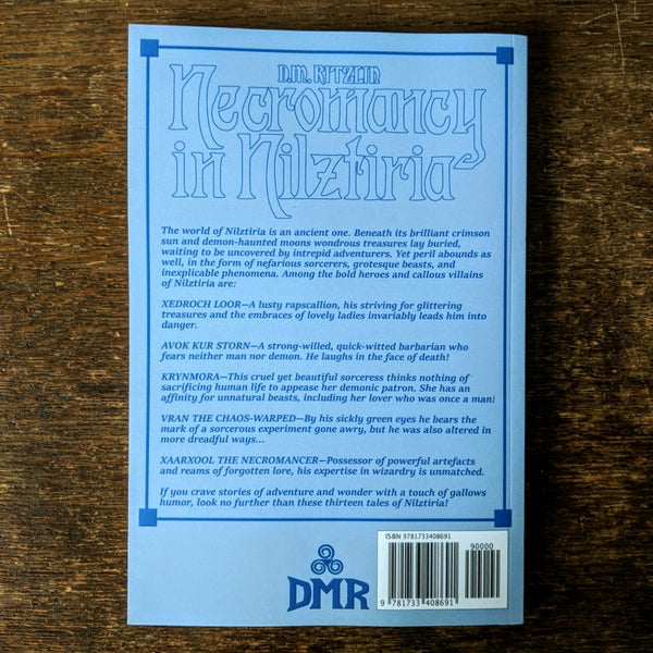 [SOLD OUT] NECROMANCY IN NILZTIRIA by D.M. Ritzlin [Paperback book]