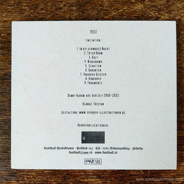 [SOLD OUT] TRIST "Initiation" CD