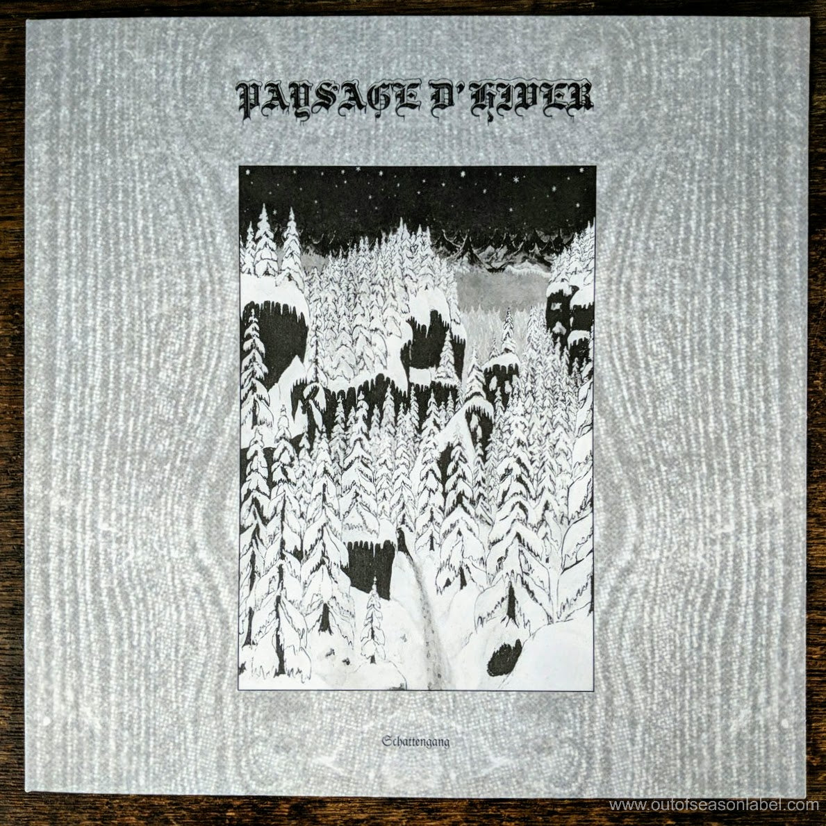 [SOLD OUT] PAYSAGE D'HIVER "Schattengang" Vinyl LP