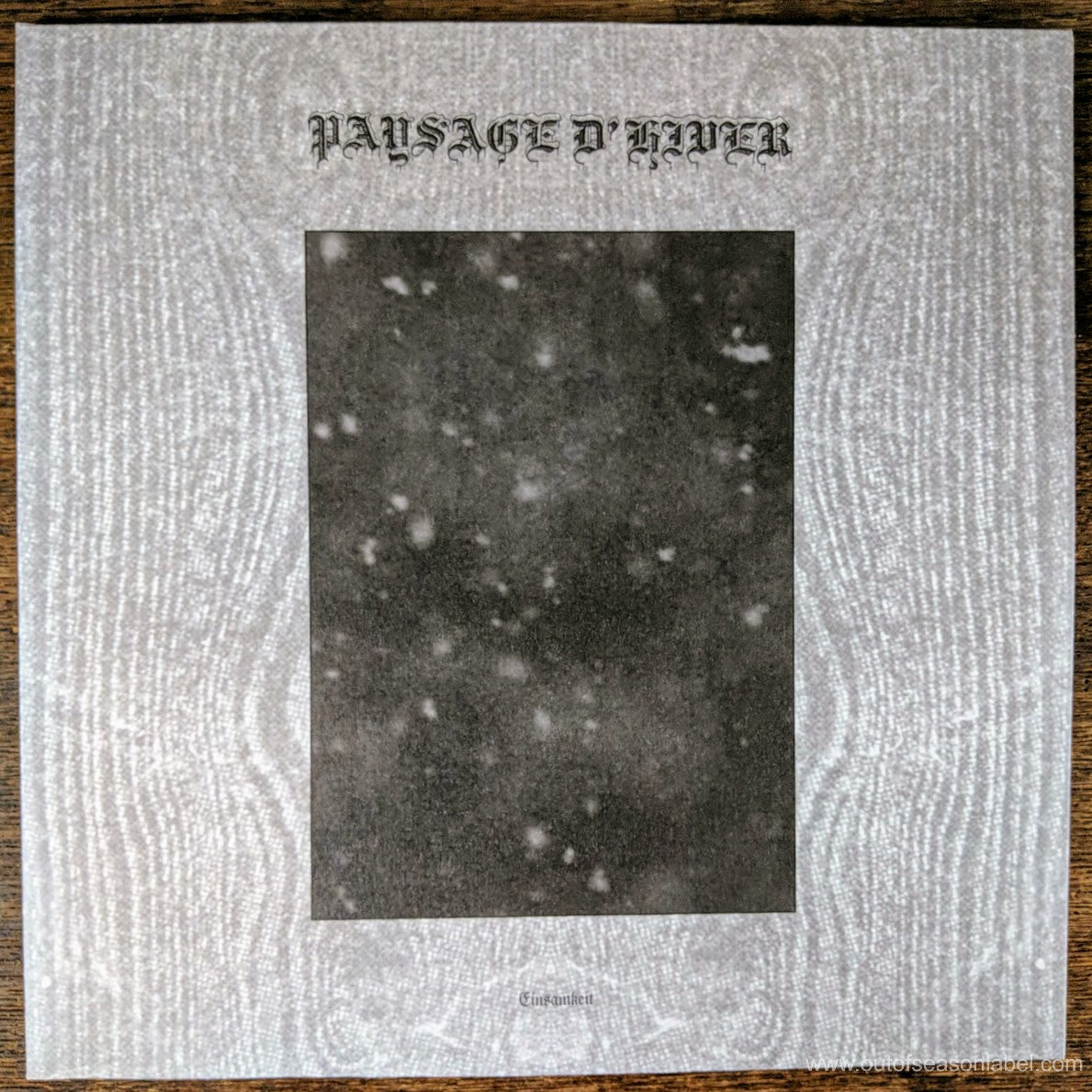 [SOLD OUT] PAYSAGE D'HIVER "Einsamkeit" Vinyl 2xLP (gatefold, etched)