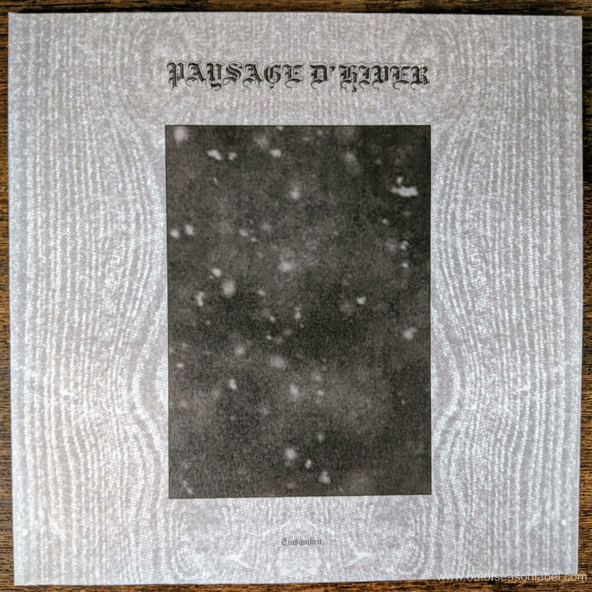 PAYSAGE D'HIVER "Einsamkeit" Vinyl 2xLP (gatefold, etched)