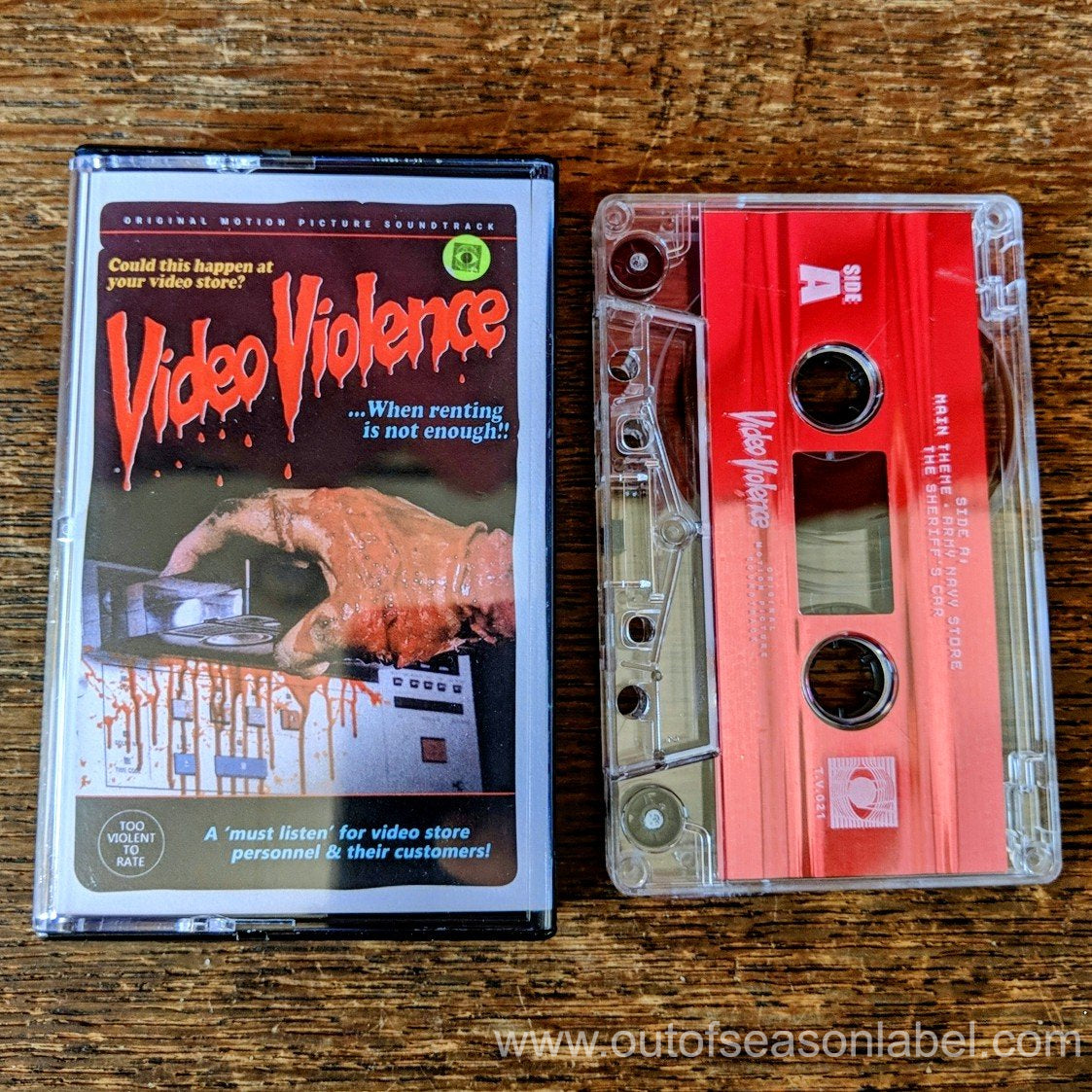 [SOLD OUT] VIDEO VIOLENCE "Original Motion Picture Soundtrack" Cassette Tape