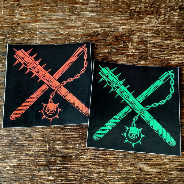 [SOLD OUT] OUT OF SEASON "Green+Red Weapons" Stickers (set of 2)