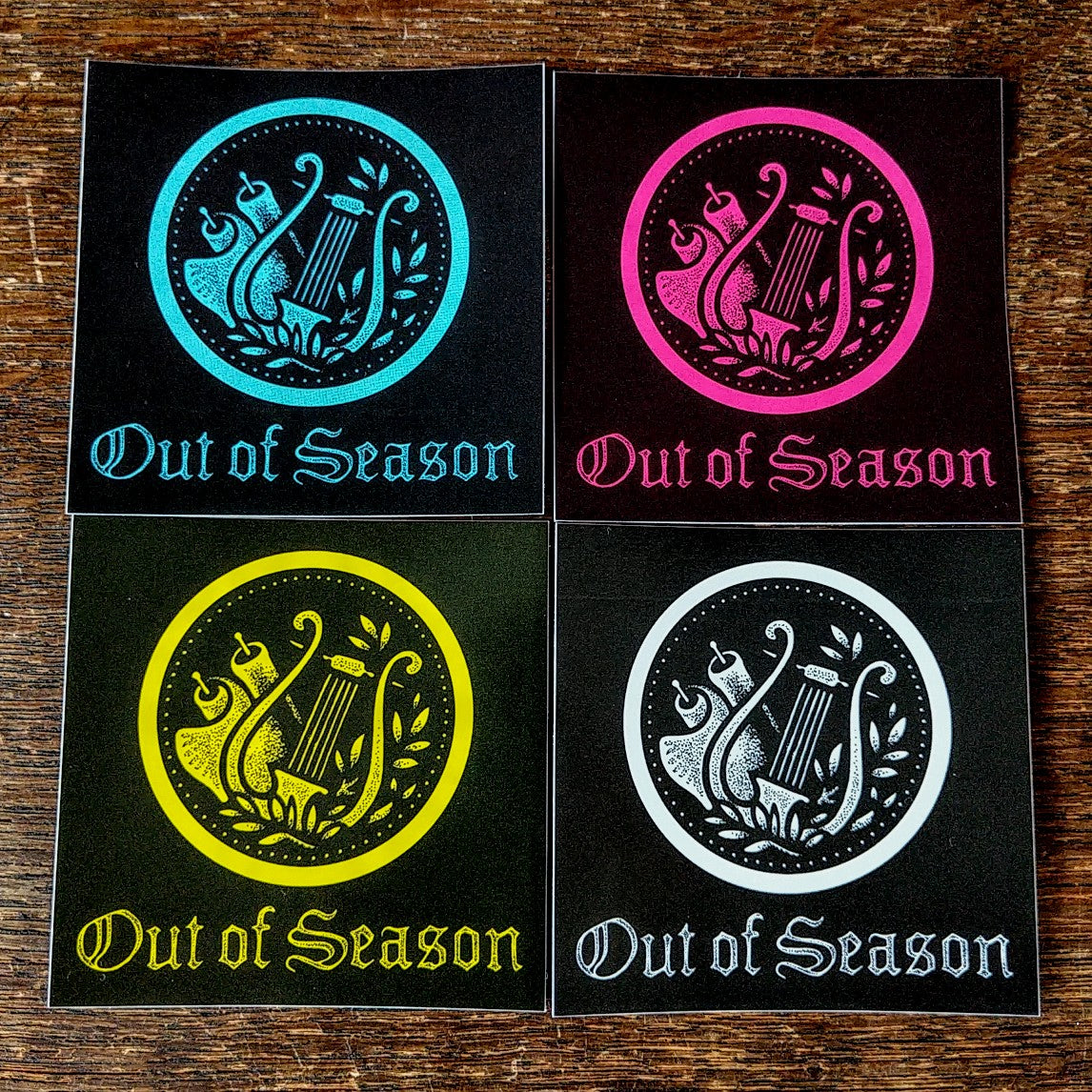 [SOLD OUT] OUT OF SEASON CMYK Stickers (set of 4)
