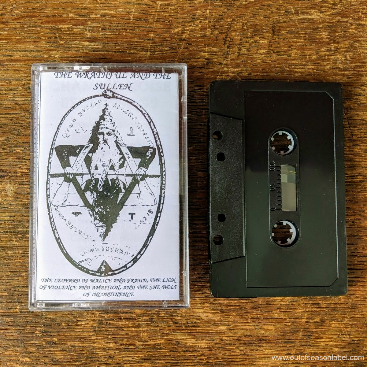 [SOLD OUT] THE WRATHFUL AND THE SULLEN "The Leopard Of Malice & Fraud" (1992) Cassette Tape