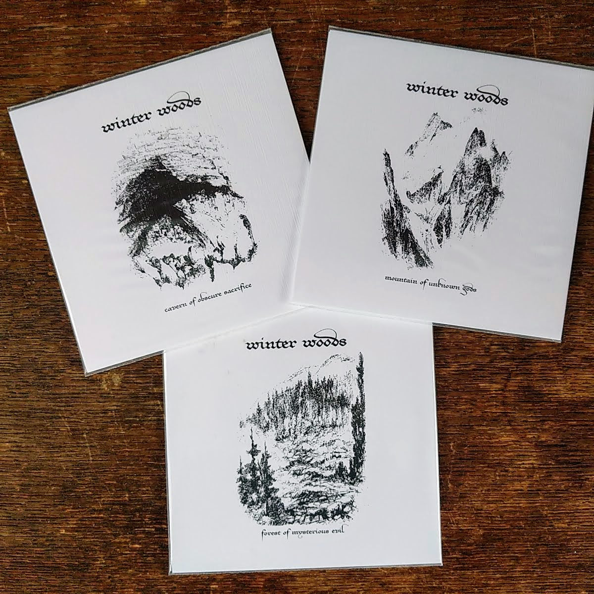[SOLD OUT] WINTER WOODS "Forest / Mountain / Cavern" 3xCD set