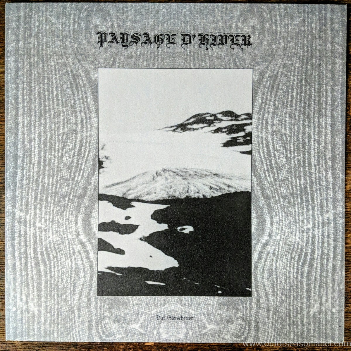 [SOLD OUT] PAYSAGE D'HIVER "Das Gletschertor / Das schwarze Metall-Eisen" Vinyl LP