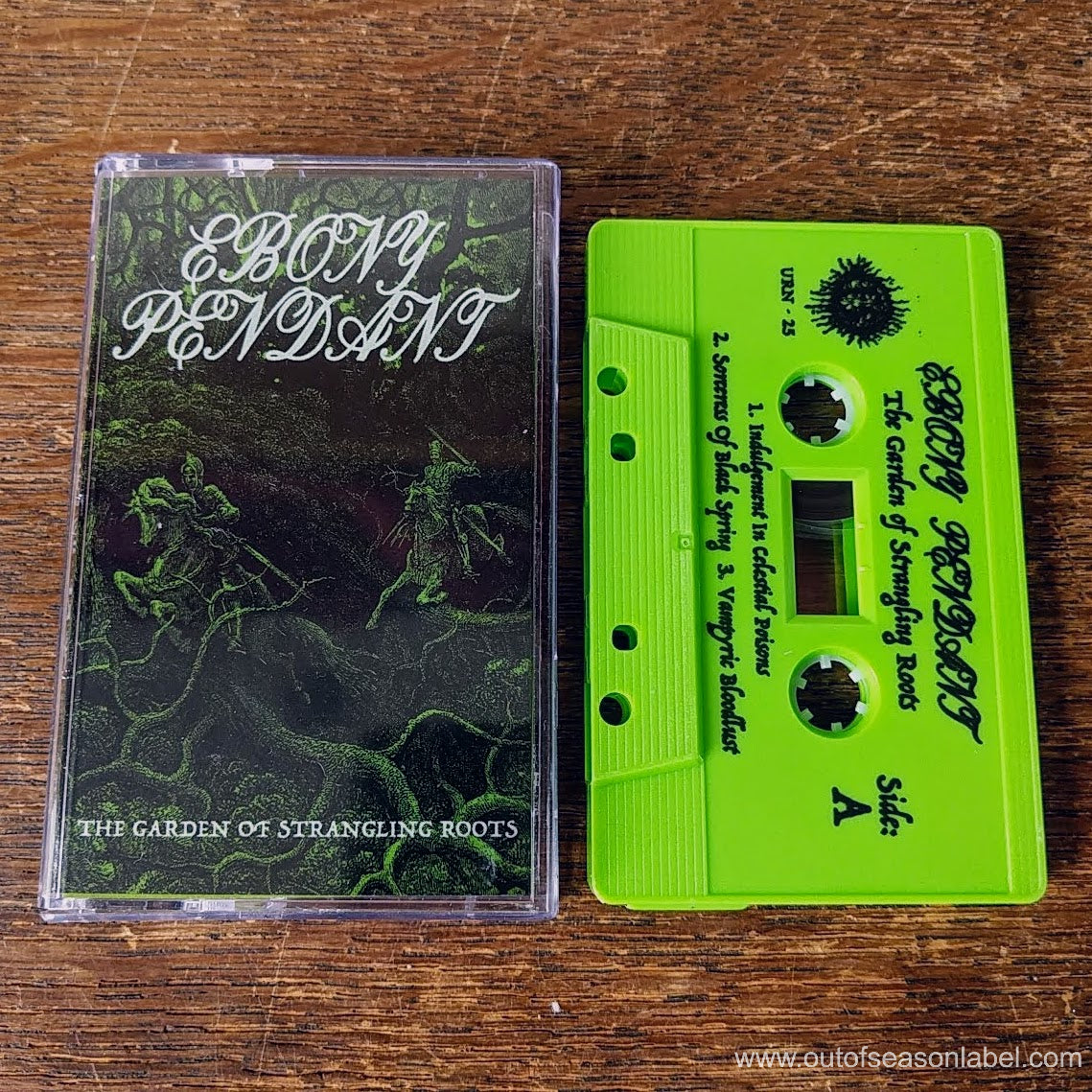 [SOLD OUT] EBONY PENDANT "The Garden of Strangling Roots" Cassette Tape