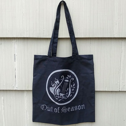 [SOLD OUT] OUT OF SEASON Black w/ Silver Logo Tote Bag