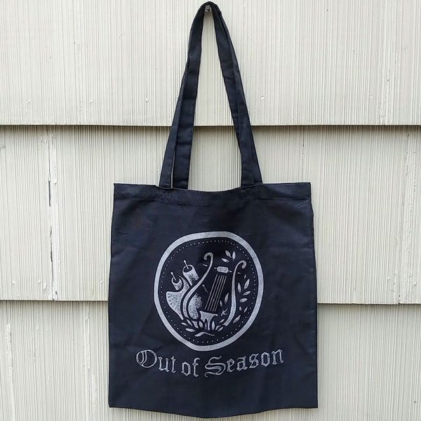 [SOLD OUT] OUT OF SEASON Black w/ Silver Logo Tote Bag