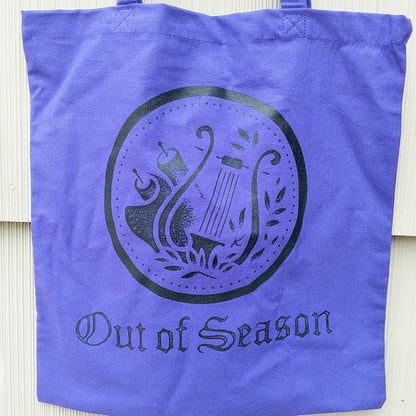 [SOLD OUT] OUT OF SEASON Purple w/ Black Logo Tote Bag