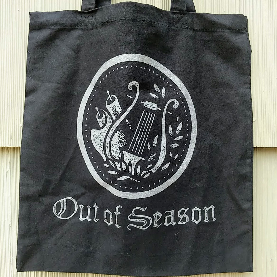 [SOLD OUT] OUT OF SEASON Black w/ Silver Logo Tote Bag