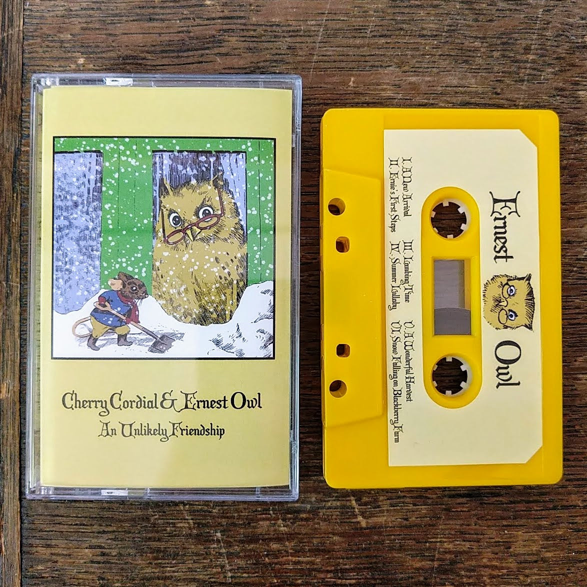 [SOLD OUT] CHERRY CORDIAL / ERNEST OWL Split Cassette Tape