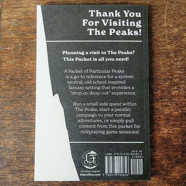 [SOLD OUT] A PACKET OF PARTICULAR PEAKS by L.F. OSR [Softcover Book]