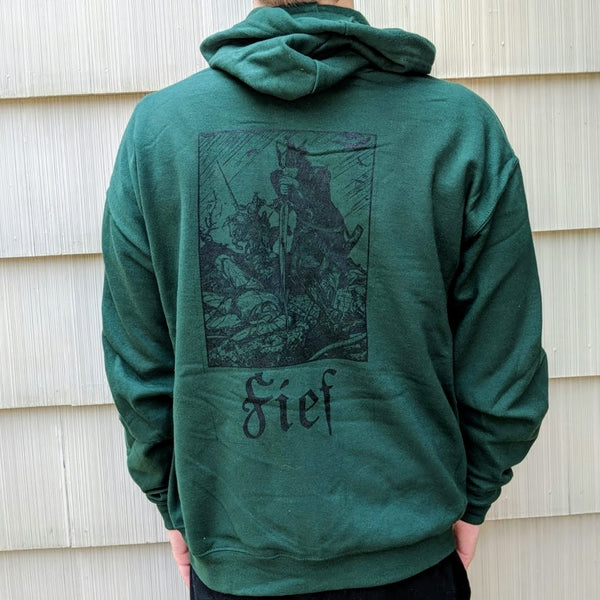 [SOLD OUT] FIEF "III+IV" Hooded Sweatshirt [GREEN]