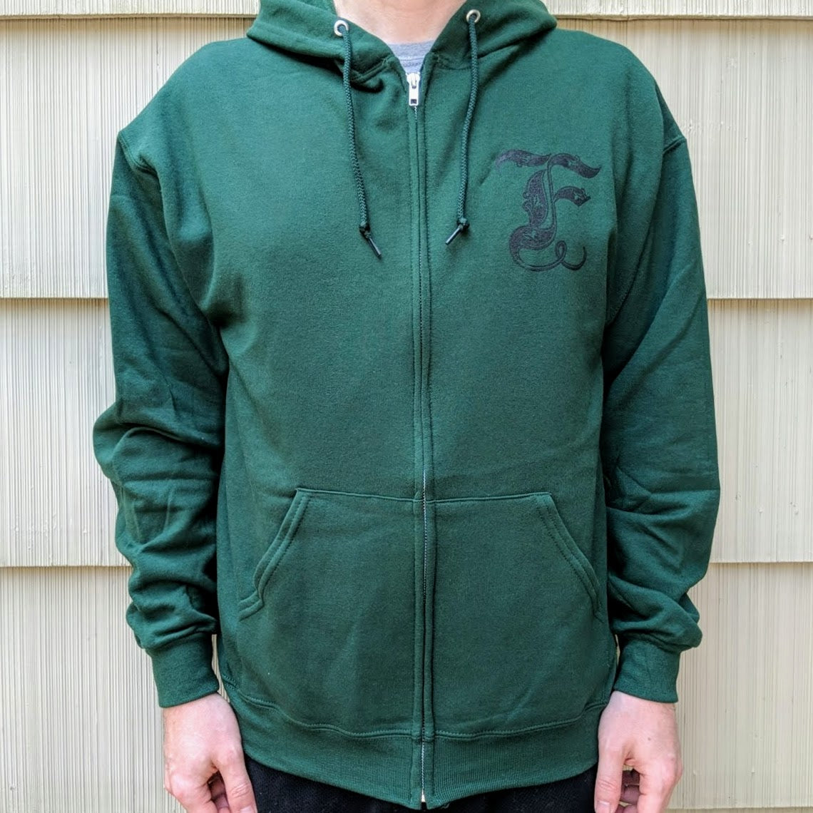 [SOLD OUT] FIEF "III+IV" Hooded Sweatshirt [GREEN]