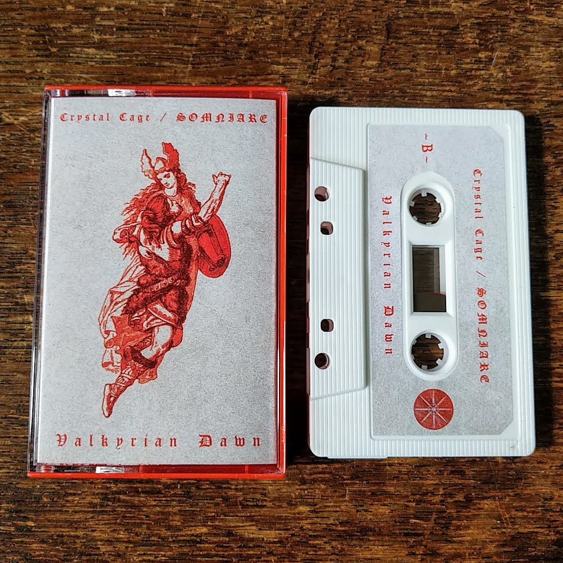 [SOLD OUT] CRYSTAL CAGE / SOMNIARE "Valkyrian Dawn" Cassette Tape