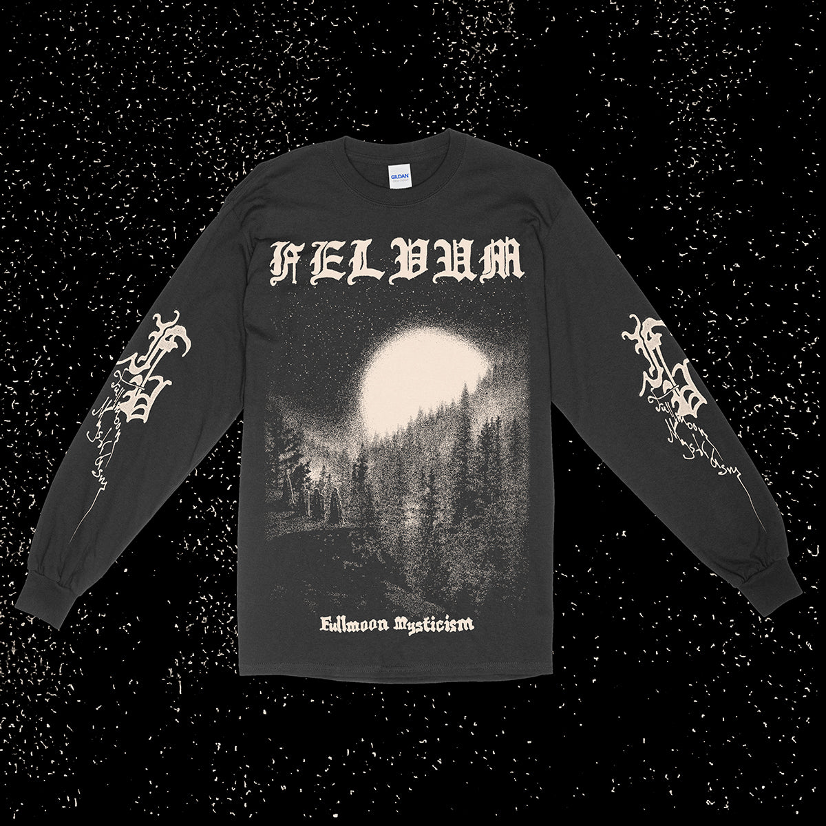 [SOLD OUT] FELVUM "Fullmoon Mysticism" Long Sleeve Shirt [BLACK]