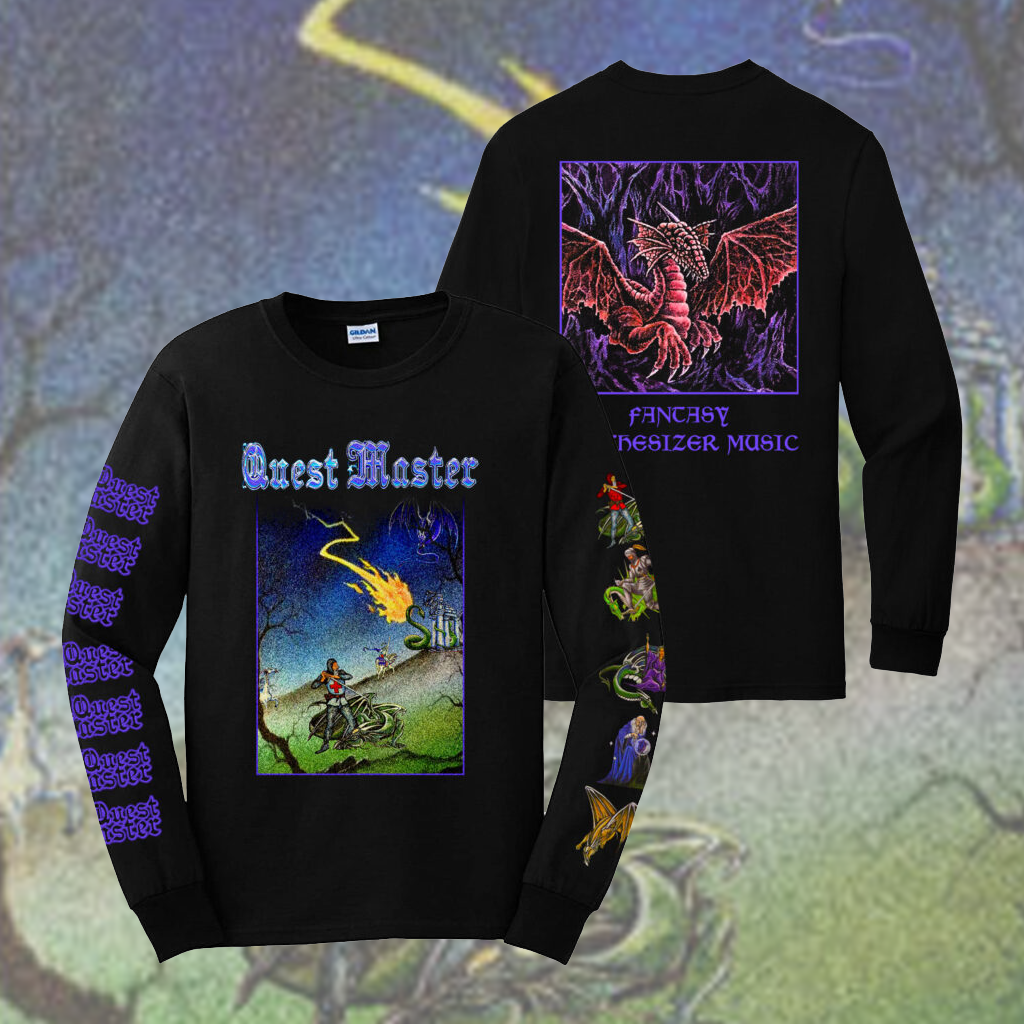 [SOLD OUT] QUEST MASTER "Lost Songs Vol. 1" Long Sleeve Shirt [BLACK]