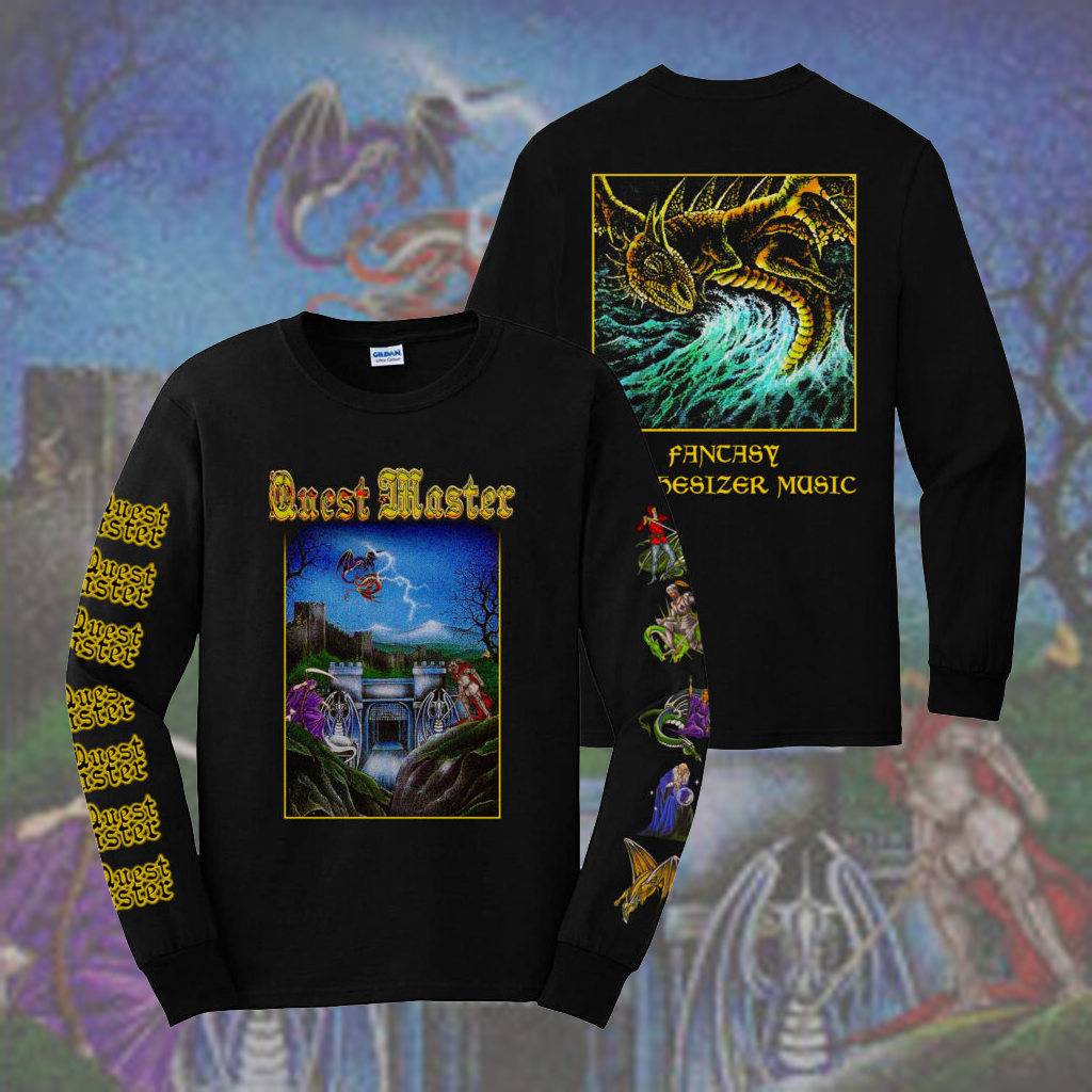 [SOLD OUT] QUEST MASTER "Lost Songs Vol. 2" Long Sleeve Shirt [BLACK]