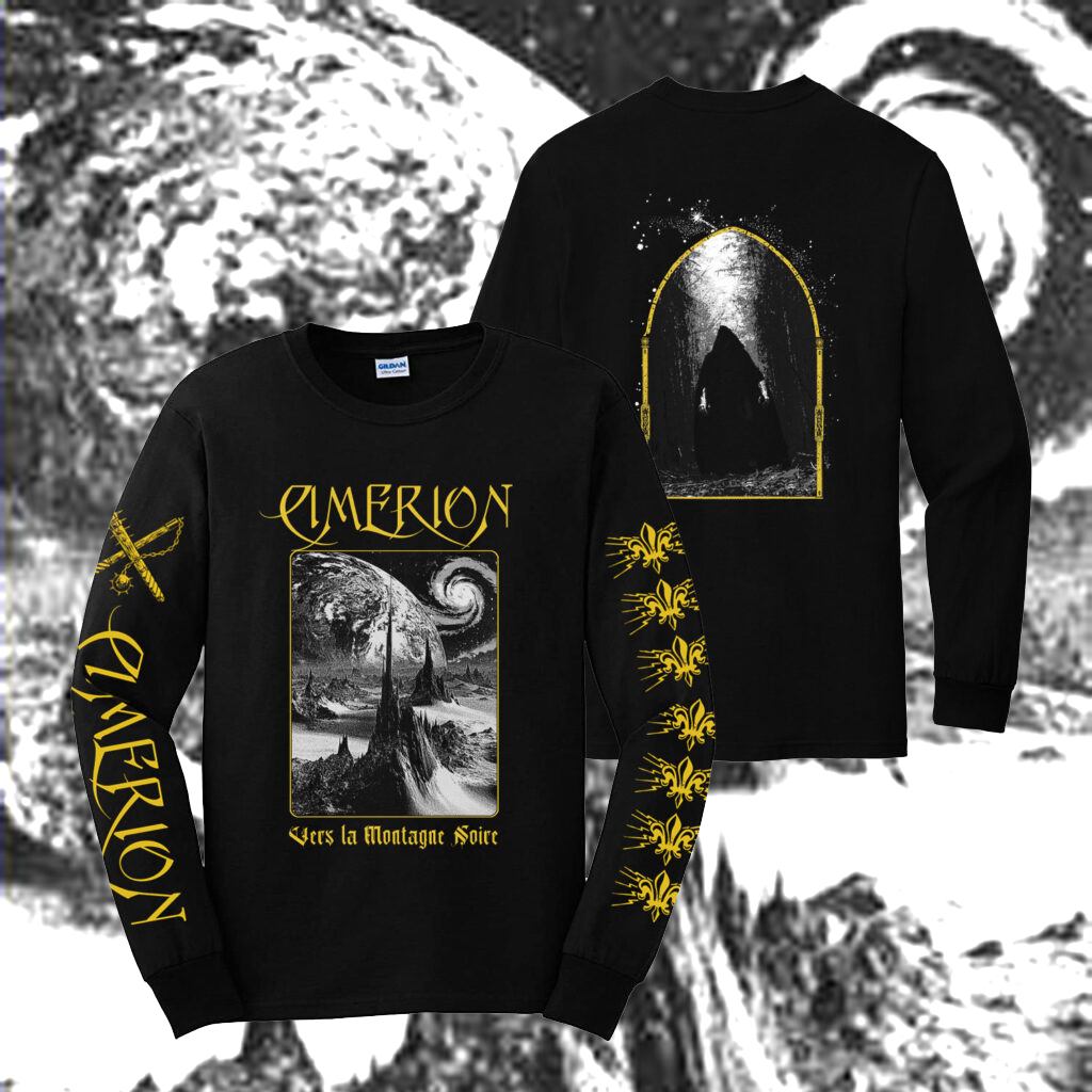 [SOLD OUT] CIMERION "Vers La Montagne Noire" Long Sleeve Shirt [BLACK]