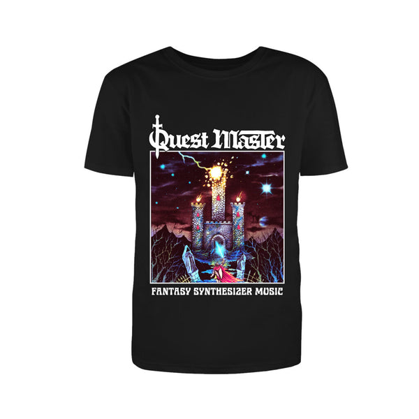 [SOLD OUT] QUEST MASTER "Fantasy Synthesizer Music" T-Shirt [BLACK]