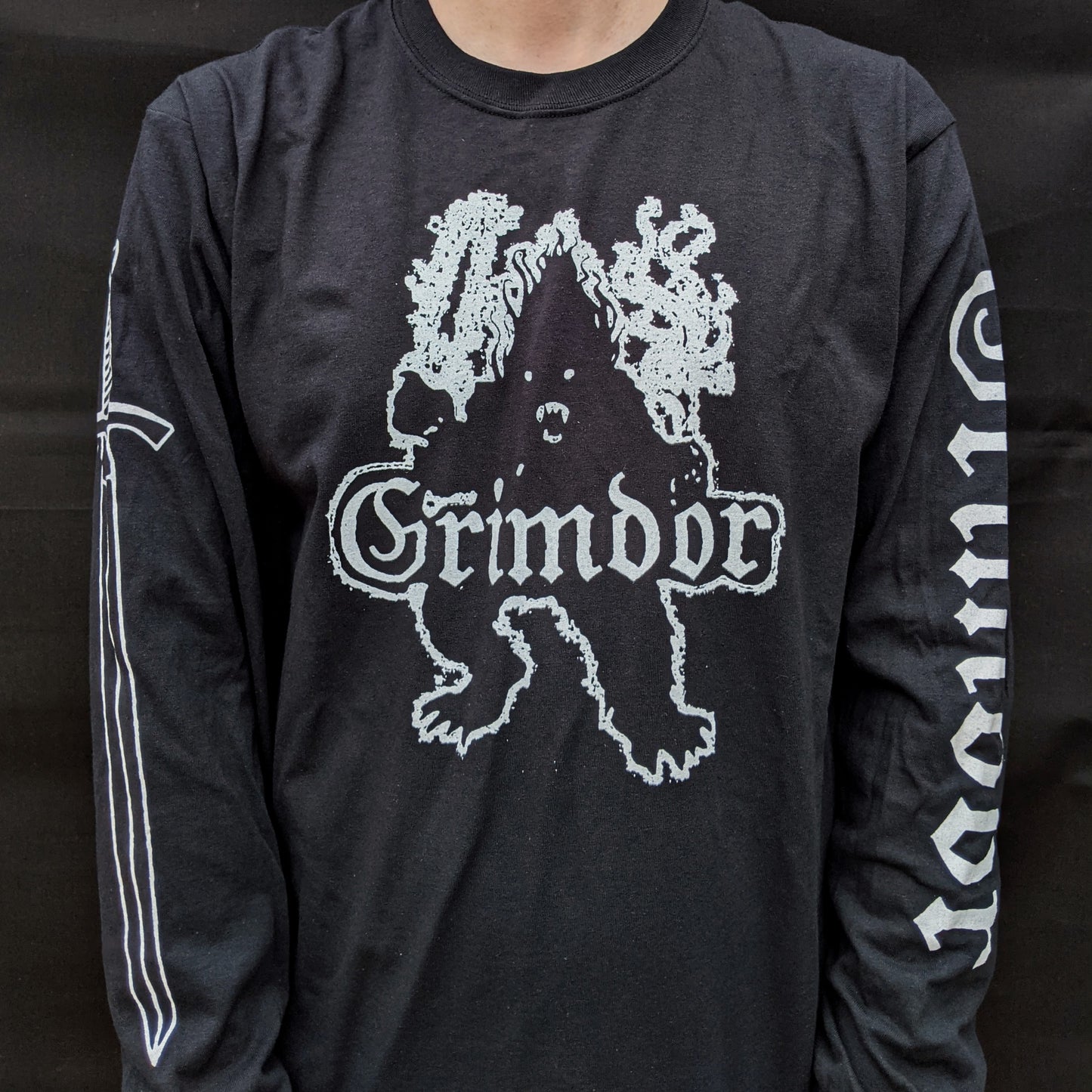 [SOLD OUT] GRIMDOR "Shadow of the Past" 4-Sided Long Sleeve Shirt [BLACK]