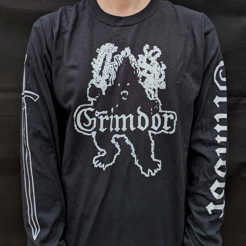 GRIMDOR "Shadow of the Past" 4-Sided Long Sleeve Shirt [BLACK]