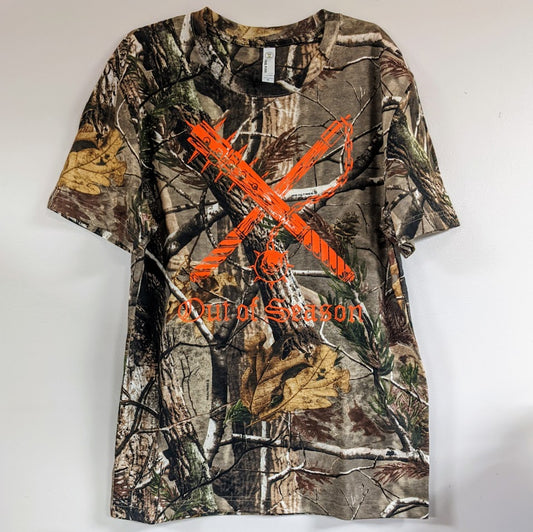 OUT OF SEASON "NEDSM" 2-Sided Premium T-Shirt [All Over Print/RealTree Camo]