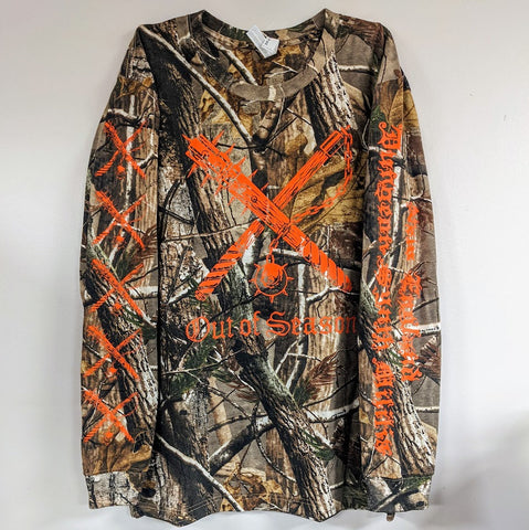 OUT OF SEASON "NEDSM" 4-Sided Premium Long Sleeve Shirt [All Over Print/RealTree Camo] *BACK IN STOCK*