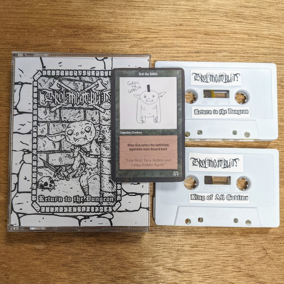 [SOLD OUT] GROL "Return to the Dungeon / King of All Goblins" double cassette tape (lim.50)