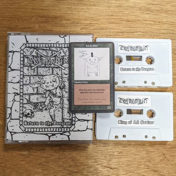 [SOLD OUT] GROL "Return to the Dungeon / King of All Goblins" double cassette tape (lim.50)