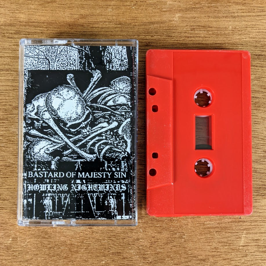 [SOLD OUT] BASTARD OF MAJESTY SIN / HOWLING NIGHTWINDS "Split" cassette tape