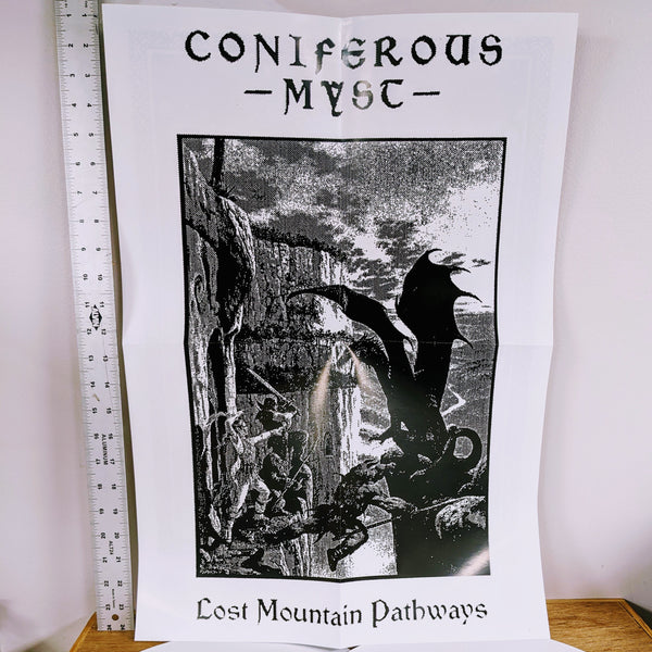 CONIFEROUS MYST "Lost Mountain Pathways" 2xLP (double LP black vinyl, lim.100, w/poster)